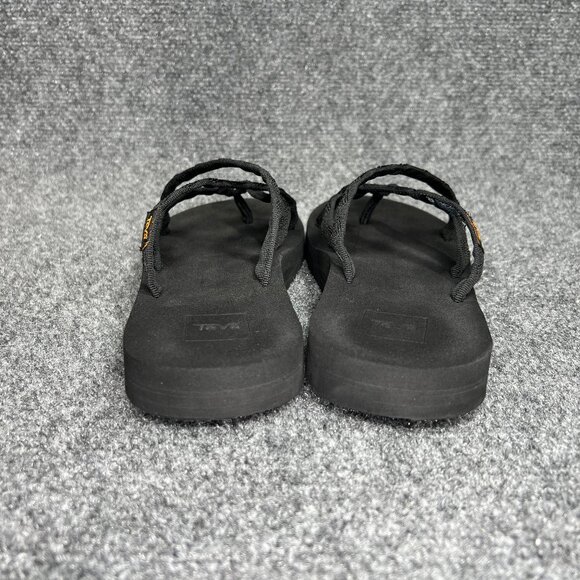 Teva Olowahu Flip-Flop Sandals Women's 8 Black Athletic Beach Recovery Toe‎ Post - Picture 5 of 12